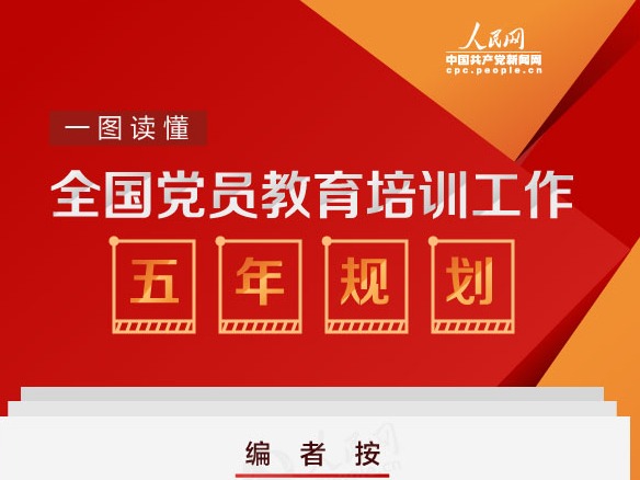 一图读懂全国党员教育培训工作五年规划