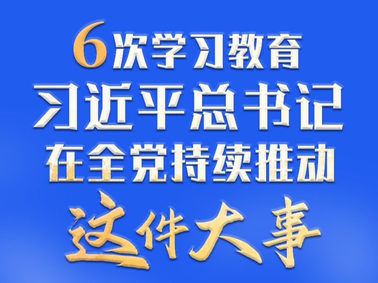 学习进行时丨6次学习教育，习近平总书记在全党持续推动这件大事